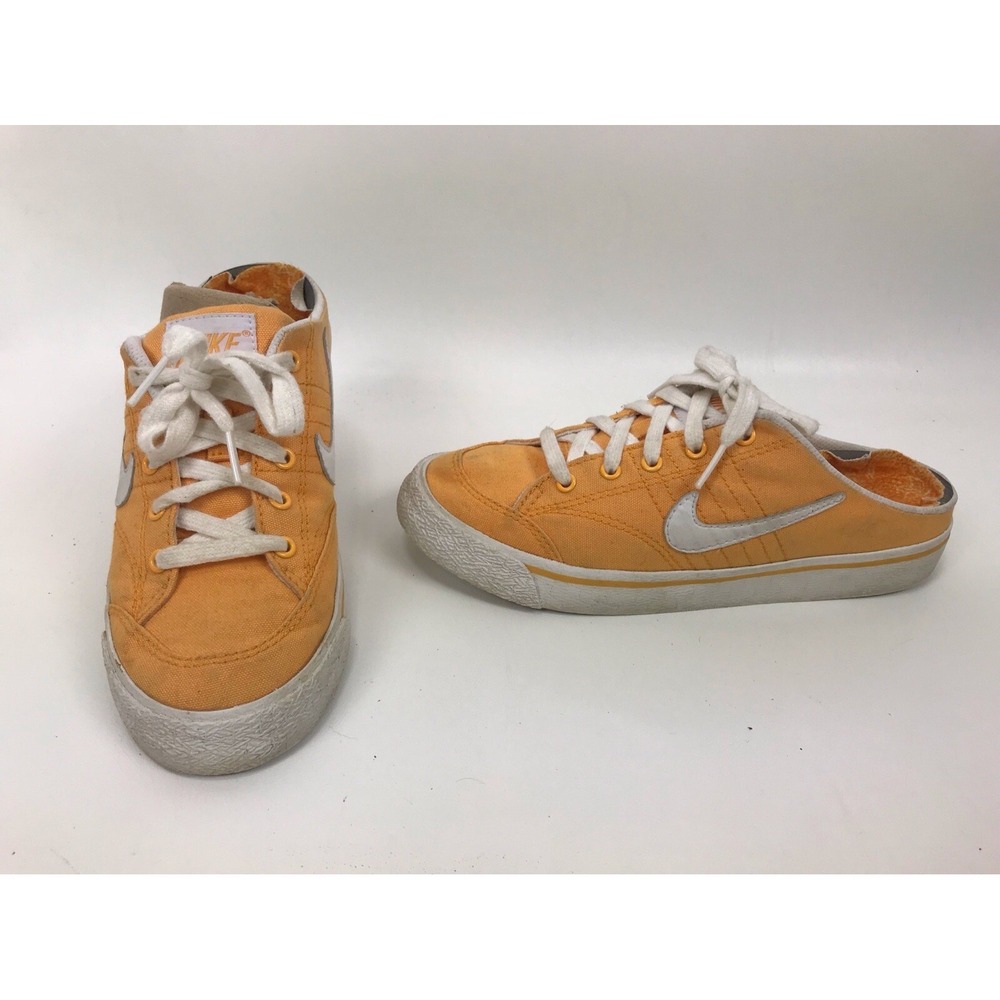 Nike Canvas Mule Slip On Shoes 305409 711 Size 7.5 Womens Orange